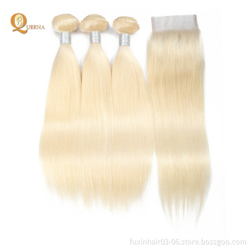 Wholesale Cheap Deals Grade 9a Virgin Hair Straight Weaves Blonde 613 Bundles Remy Hair Brazilian Hair WEAVING ALL Colors